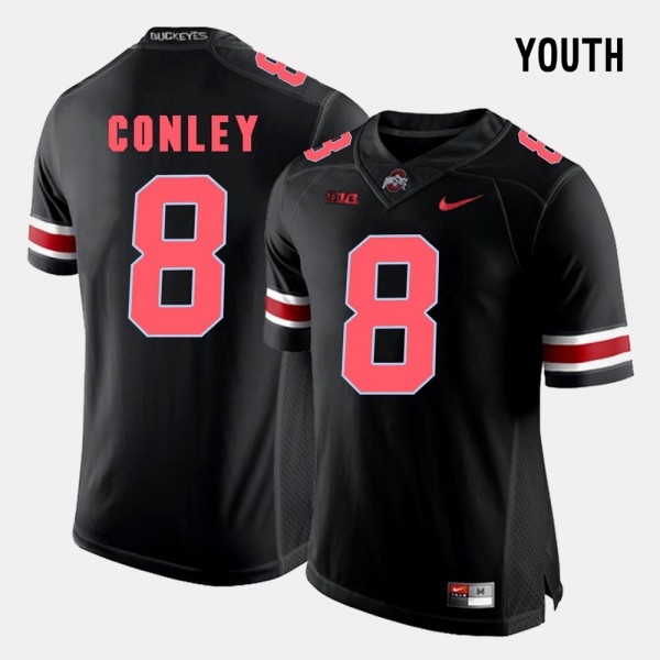 Ohio State Buckeyes Gareon Conley Youth #8 Black College Football Jersey 2404RUEU0